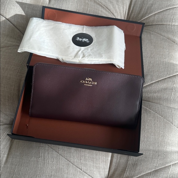 Coach  Leather Wallet with Gold Accents - Picture 9 of 9